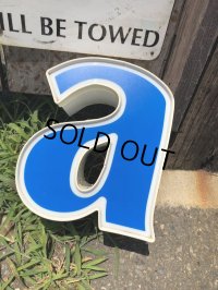 Vintage Advertising Store Display Letters Sign Blue “ a ” (M020) 