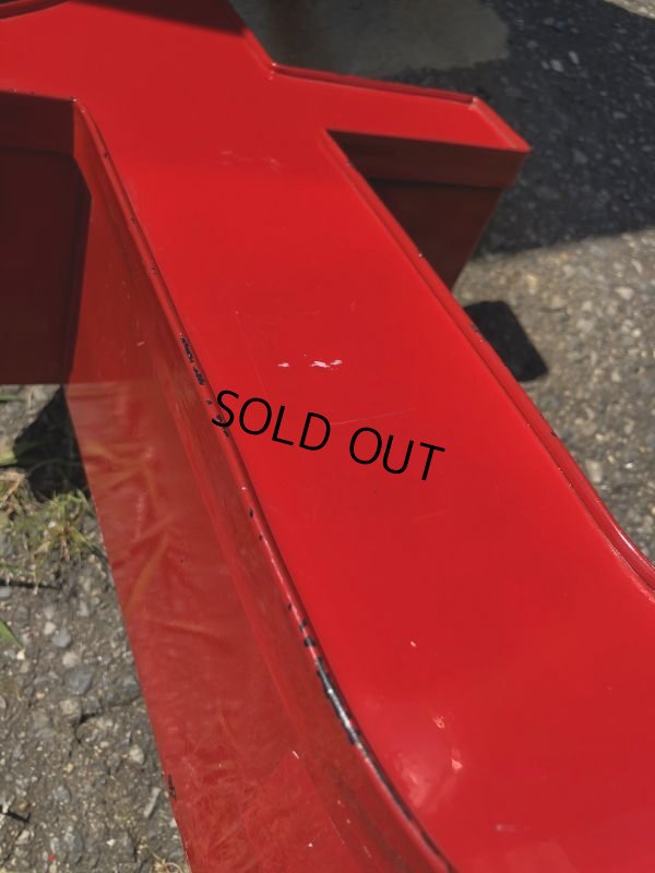 画像6: Vintage Advertising Store Display Letters Sign / Red “ t ” (M058)