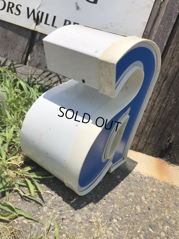 画像4: Vintage Advertising Store Display Letters Sign Blue “ a ” (M020)