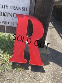 Vintage Advertising Store Display Letters Sign / Red “ R ” (M053) 