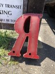 画像3: Vintage Advertising Store Display Letters Sign / Red “ R ” (M053) 