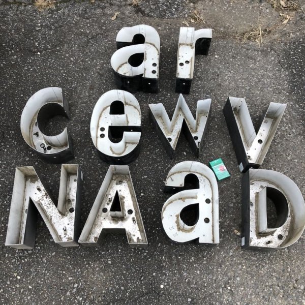 画像7: Vintage Advertising Store Display Letters Sign “ r ” (M040)