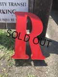 Vintage Advertising Store Display Letters Sign / Red “ R ” (M054) 