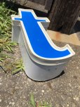 画像5: Vintage Advertising Store Display Letters Sign Blue “ t ” (M022) 