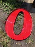 画像2: Vintage Advertising Store Display Letters Sign / Red “ O ” (M046)  (2)