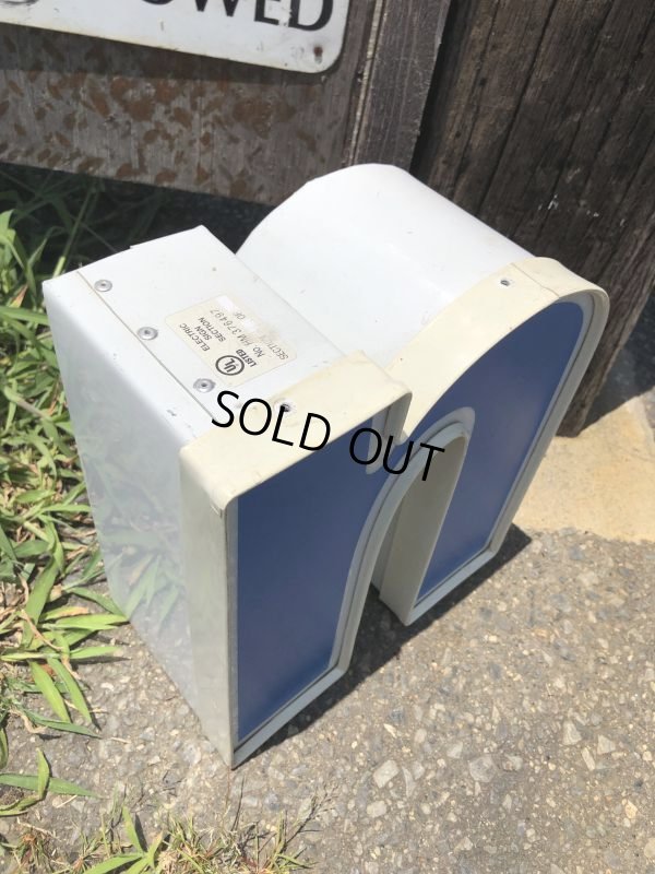 画像4: Vintage Advertising Store Display Letters Sign Blue “ n ” (M025)