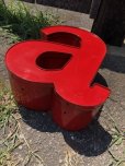 画像6: Vintage Advertising Store Display Letters Sign / Red “ a ” (M057) 