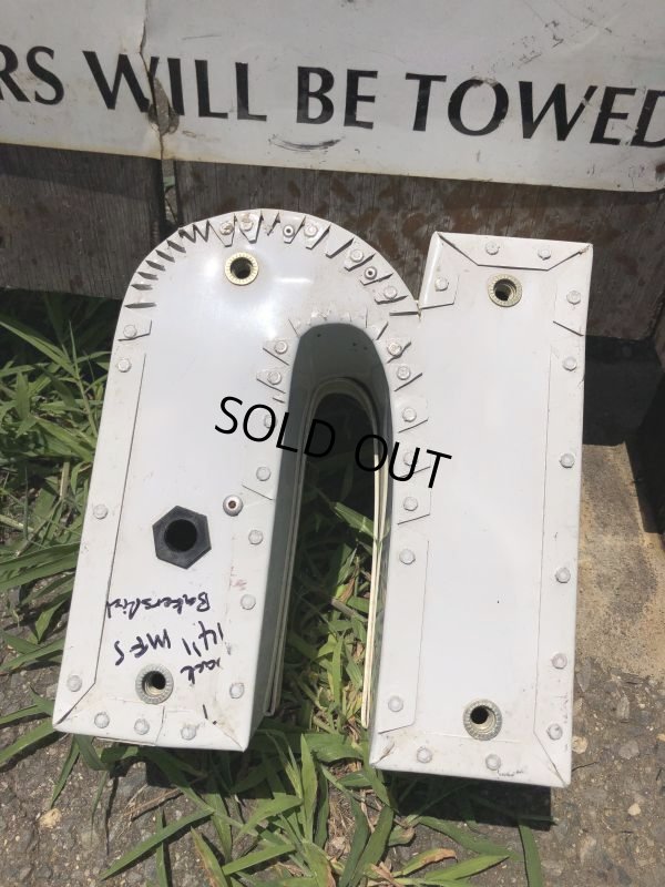 画像3: Vintage Advertising Store Display Letters Sign Blue “ n ” (M023)