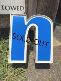 Vintage Advertising Store Display Letters Sign Blue “ n ” (M024) 