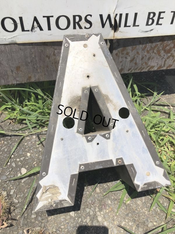 画像3: Vintage Advertising Store Display Letters Sign “ A ” (M014)