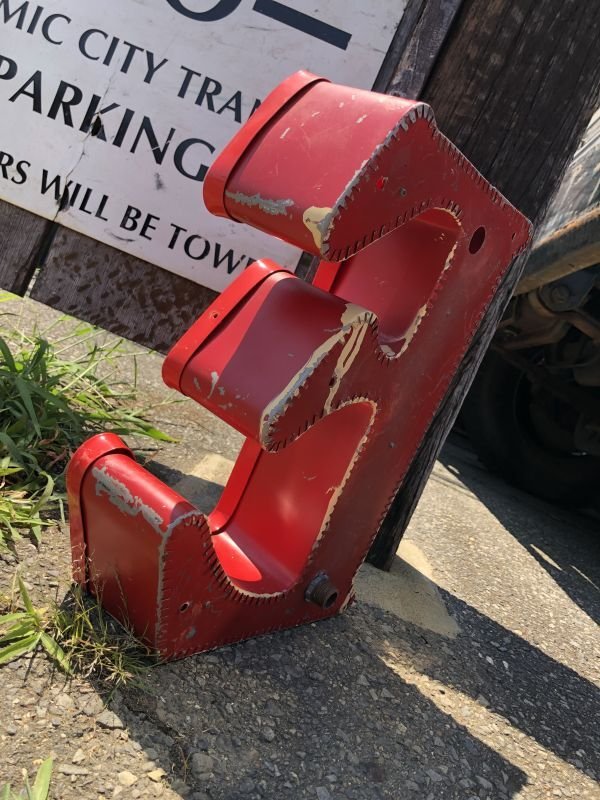 画像3: Vintage Advertising Store Display Letters Sign / Red “ E ” (M051)