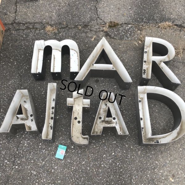 画像7: Vintage Advertising Store Display Letters Sign “ A ” (M012)