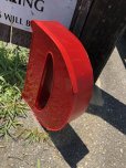 画像3: Vintage Advertising Store Display Letters Sign / Red “ D ” (M050) 