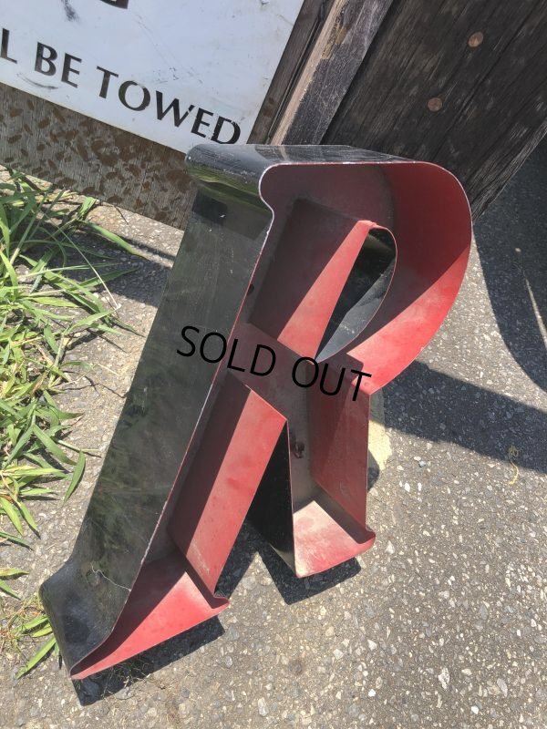 画像5: Vintage Advertising Store Display Letters Sign BxR “ R ” (M036)