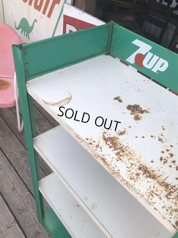 画像12: Vintage Advertising 7-UP Soda Shelf Metal Store Display Rack (M146) 