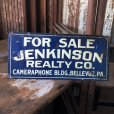 画像1: Antique JENKINSON REALTY CO. Cameraphone Building Bellevue PA Tin Sign (M147)  (1)