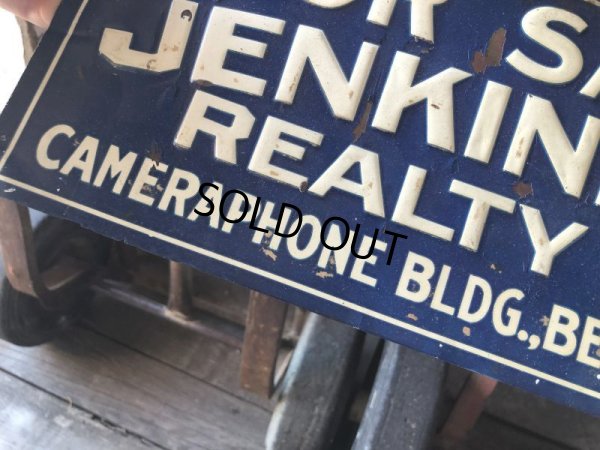 画像10: Antique JENKINSON REALTY CO. Cameraphone Building Bellevue PA Tin Sign (M147) 