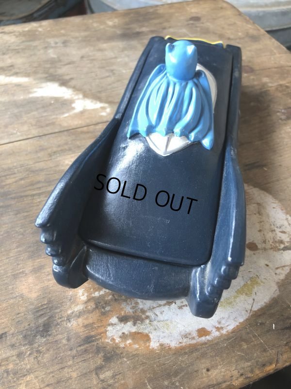 画像5: 60s Vintage BATMAN Batmobile Ceramic Lidded Candy Dish National Periodical by Lego Japan (M148) 