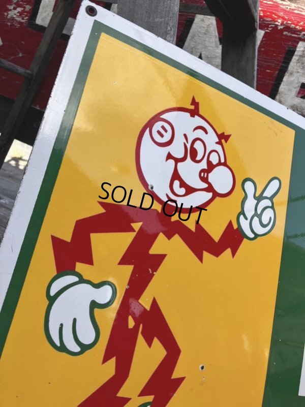 画像12: Vintage Reddy Kilowatt Pacific Power and Light Company Porcelain Sign (M177) 