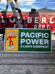 画像1: Vintage Reddy Kilowatt Pacific Power and Light Company Porcelain Sign (M177)  (1)