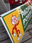 画像9: Vintage Reddy Kilowatt Pacific Power and Light Company Porcelain Sign (M177) 