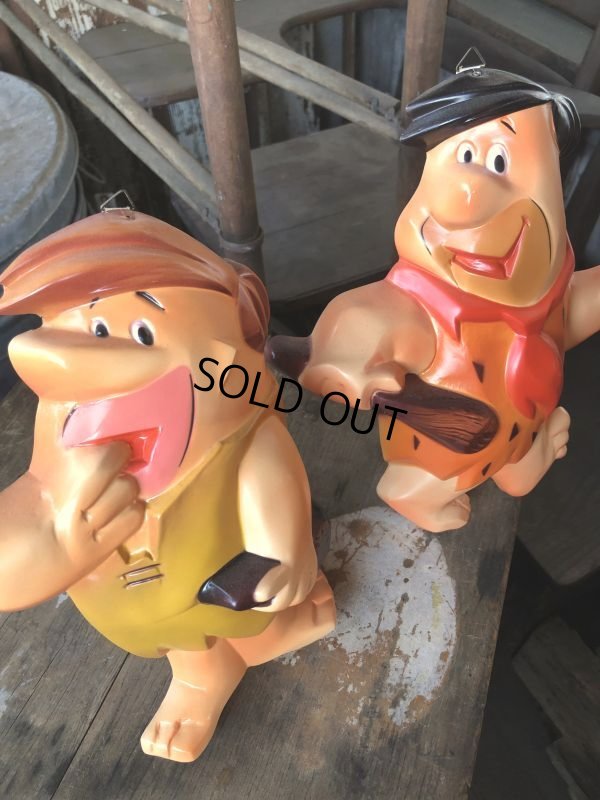 画像10: Vintage Flintstone Fred & Barney Wall Hanging Decor (M179) 