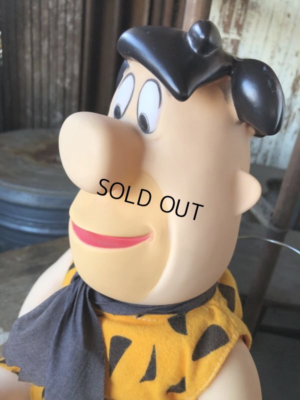 画像10: 80s Vintage Mighty Star CANADA Fred Flintstone 15” Doll (M178) 