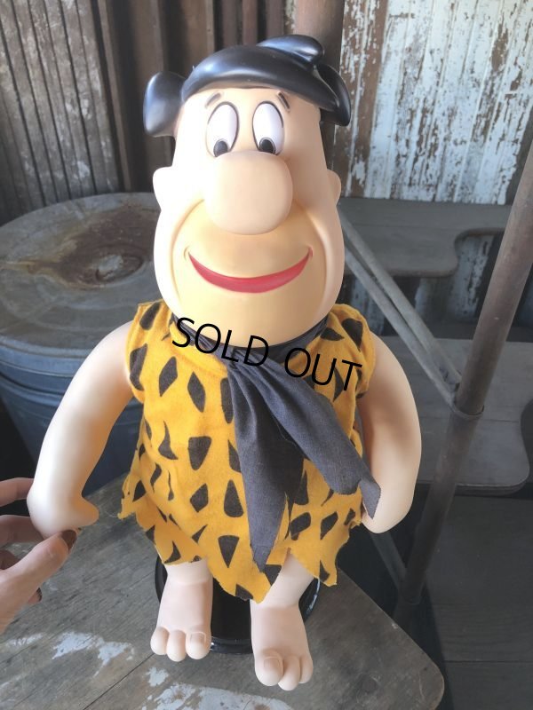 画像7: 80s Vintage Mighty Star CANADA Fred Flintstone 15” Doll (M178) 