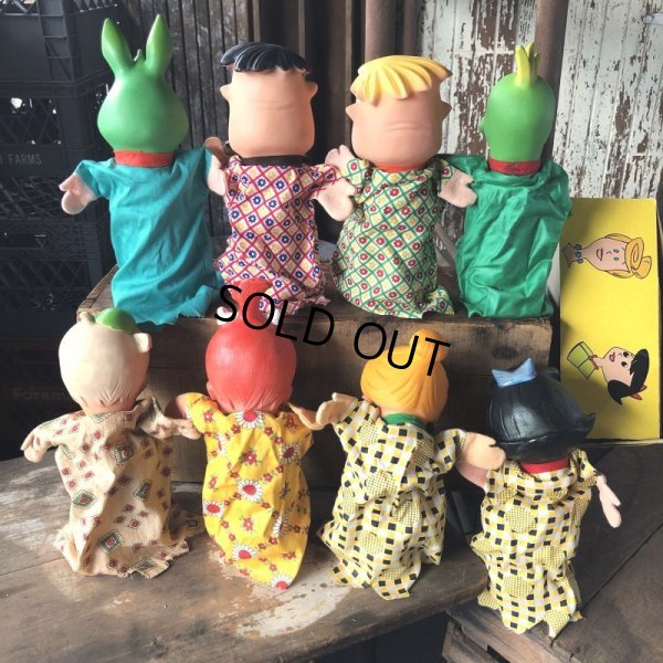 画像3: 60s Scheithauer Hanna Barbera The Flintstones Hand Puppets Set of 8 w/Original Box (M180) 