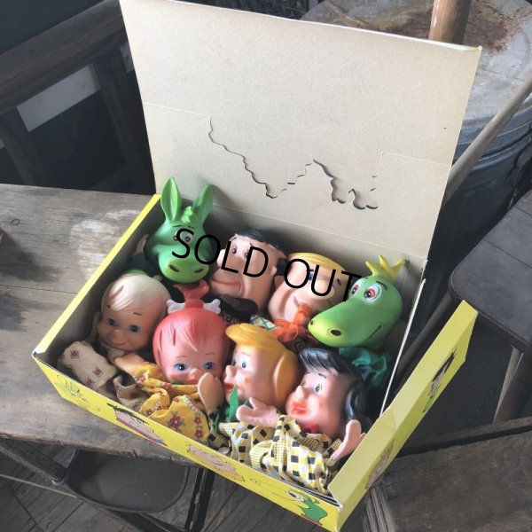 画像16: 60s Scheithauer Hanna Barbera The Flintstones Hand Puppets Set of 8 w/Original Box (M180) 