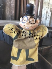 60s Vintage Ideal Hand Puppet The Dick Tracy Show Joe Jitsu (M182)