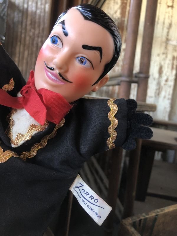 画像2: 50s Vintage Gund Hand Puppet Walt Disney The Mask of Zorro (M184)