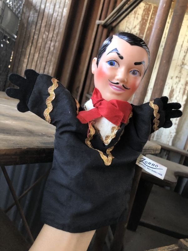 画像1: 50s Vintage Gund Hand Puppet Walt Disney The Mask of Zorro (M184)