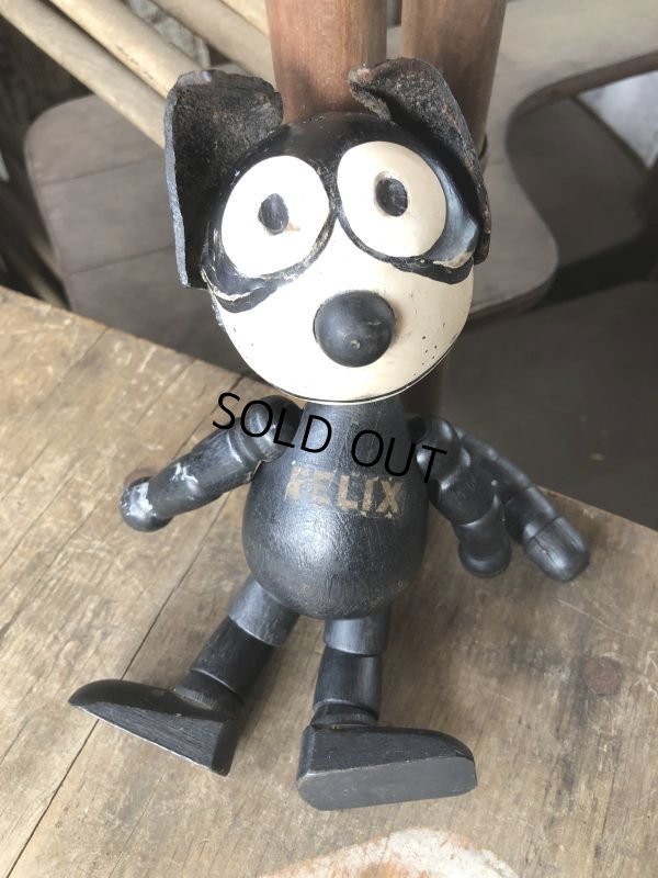 画像10: 1925 Vintage Sullivan Jointed Felix the Cat Wooden Doll (M187) 