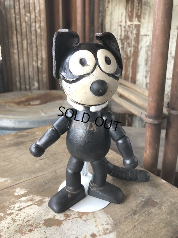 画像1: 1925 Vintage Sullivan Jointed Felix the Cat Wooden Doll (M187) 