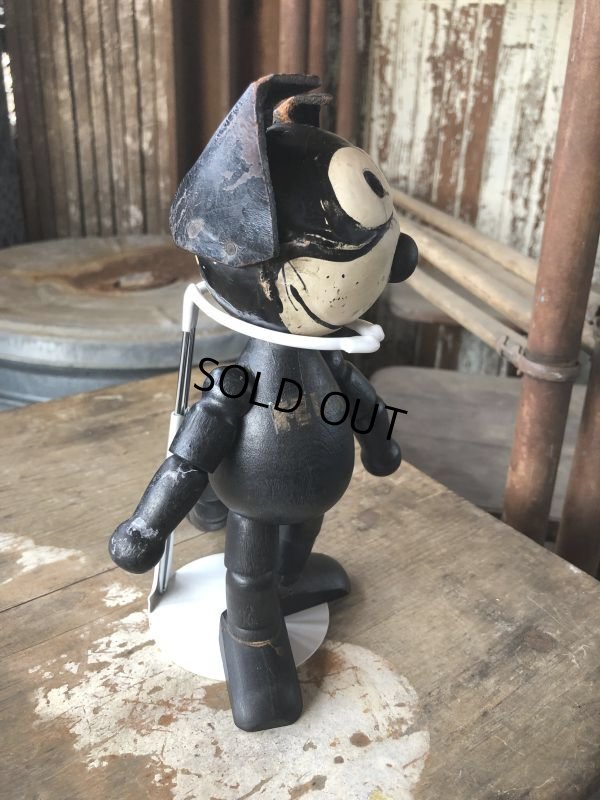 画像4: 1925 Vintage Sullivan Jointed Felix the Cat Wooden Doll (M187) 