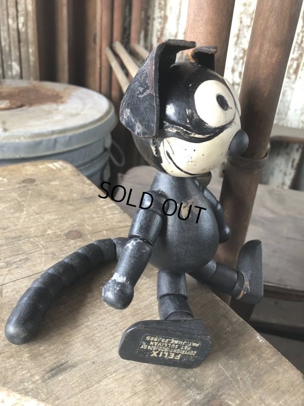 画像12: 1925 Vintage Sullivan Jointed Felix the Cat Wooden Doll (M187) 
