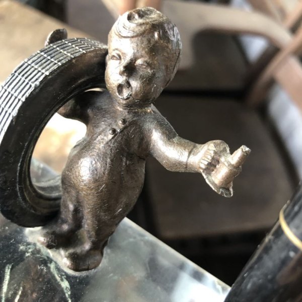 画像15: Rare! 50s Vintage Fisk Tires Advertising Desk Double Pen Holder Hard to Find!!! (M189)