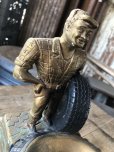 画像8: 60s Sears Roebuck MR.ALLSTATE Load Rated Truck Tires Plaster Ashtray (M190)