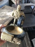 画像17: 60s Sears Roebuck MR.ALLSTATE Load Rated Truck Tires Plaster Ashtray (M190)