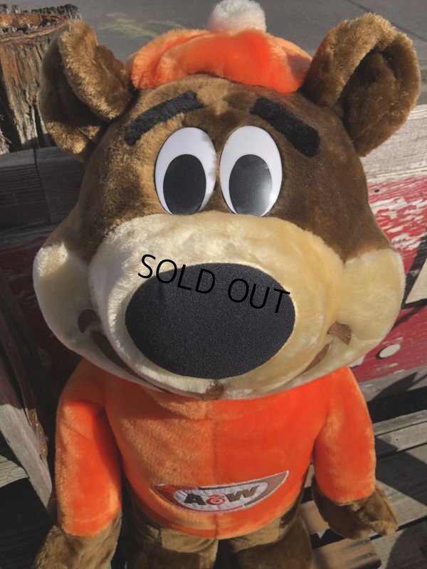 画像11: 80s Vintage A&W Root Beer Rooty Bear Jumbo Size Plush Doll 95cm (M191)