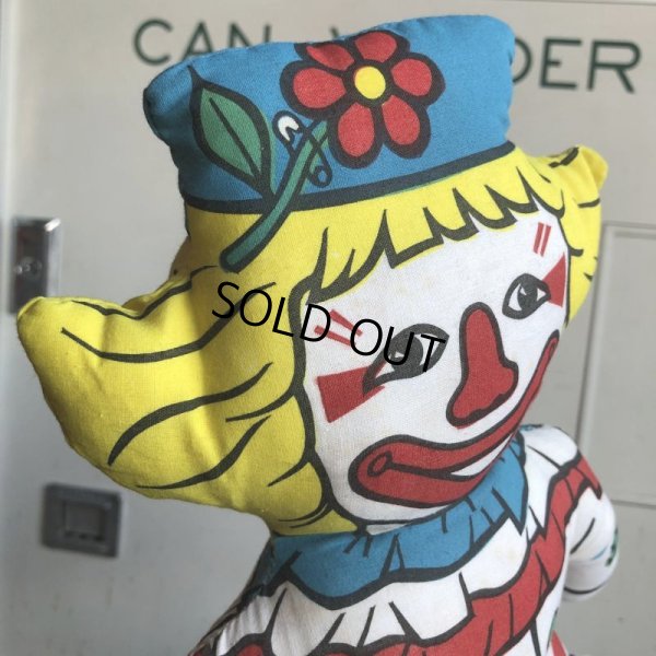 画像2: Vintage Pillow Cloth Doll Clown (M197)