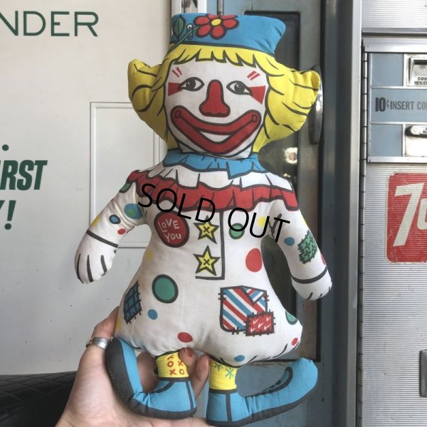 画像6: Vintage Pillow Cloth Doll Clown (M197)