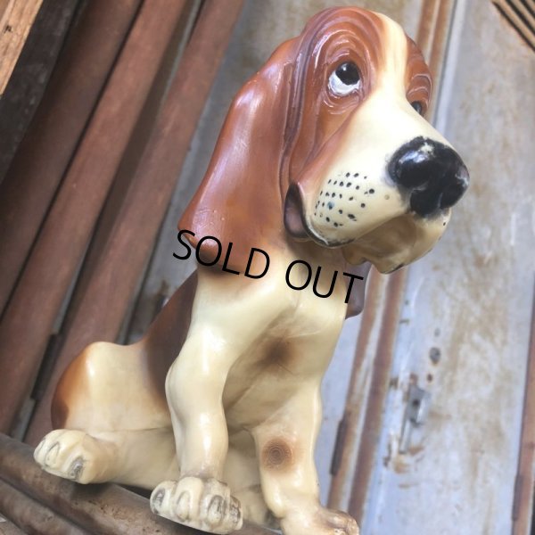 画像6: Vintage Basset Hound Plastic Statue (M196)