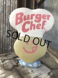 70s Vintage Pillow Cloth Doll Burger Chef (M194)