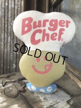 70s Vintage Pillow Cloth Doll Burger Chef (M194)