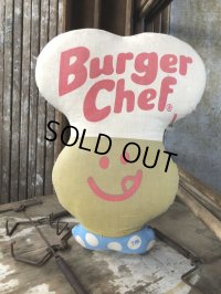 70s Vintage Pillow Cloth Doll Burger Chef (M194)