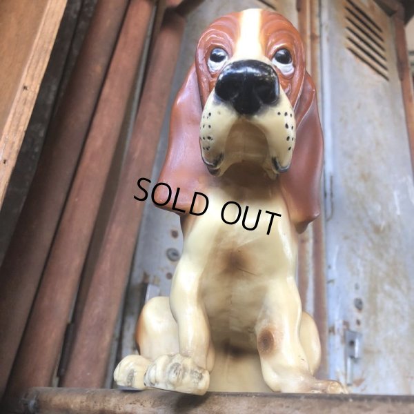 画像8: Vintage Basset Hound Plastic Statue (M196)