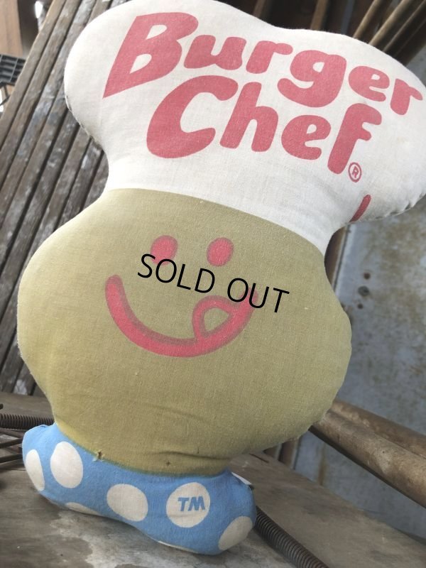 画像3: 70s Vintage Pillow Cloth Doll Burger Chef (M194)