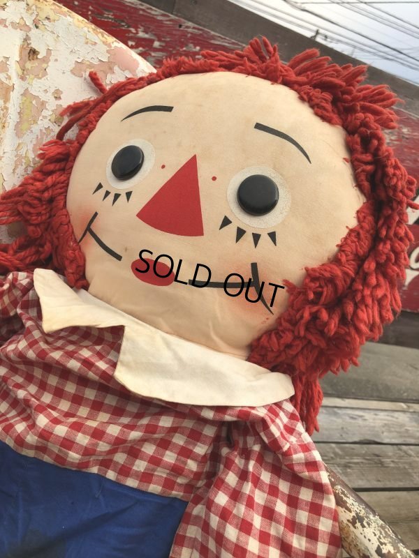 画像3: 70s Vintage Raggedy Ann & Andy Rug Doll / Big Andy 100cm (M199) 